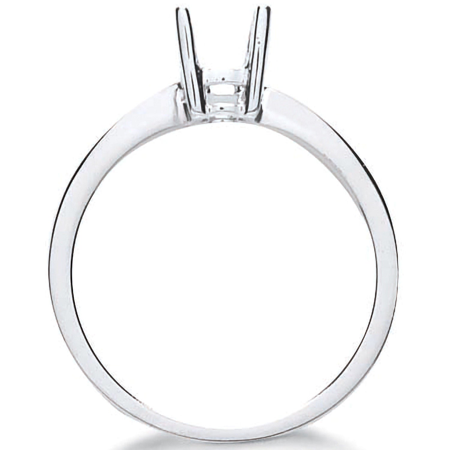 18ct 9ct White Gold Ring Mount 0.30-0.35ct
