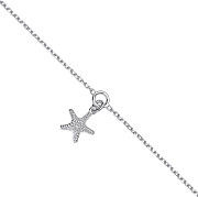 Silver Starfish Anklet