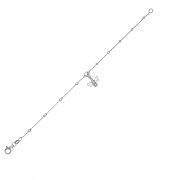 Silver Bumble Bee Anklet