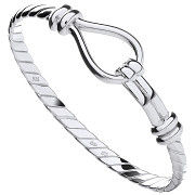 Silver Hook Baby Bangle