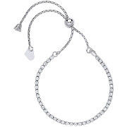 Silver Cubic Zirconia Friendship Bracelet