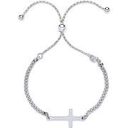 Silver Cross Friendship Bracelet