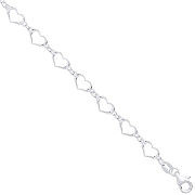 Silver Hearts Bracelet