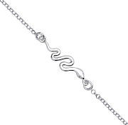 Silver Snake Ladies Bracelet