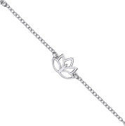 Silver Lotus Flowers Ladies Bracelet