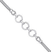 Silver Circles Ladies Bracelet