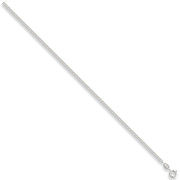 Silver 2.4mm Traditional Classic Curb Chain