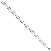 Silver 8.5mm Dome Cuban Link Chain/Gents Bracelet