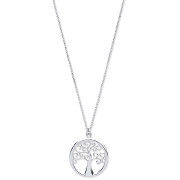 Silver Tree of Life Necklace 16"