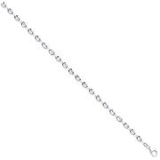 Silver 5mm Coffee Beans Link Chain