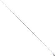 Silver 1.3mm Diamond Cut Belcher Rh. Plated Cable & Bar Chain