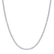 Silver 4mm CZs 18" Tennis Collarette