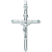 Silver Tubed Crucifix