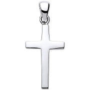 Silver Solid Plain Cross