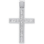 Silver CZ Fancy Cross