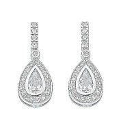 Silver Fancy Cz Drops