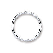 Silver 12mm Plain Hinged Sleepers