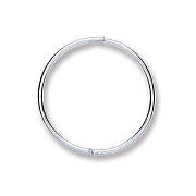 Silver 16mm Plain Hinged Sleepers