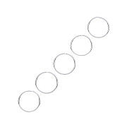 Silver 10mm NOSE Hoop Ring (Pack of 5)