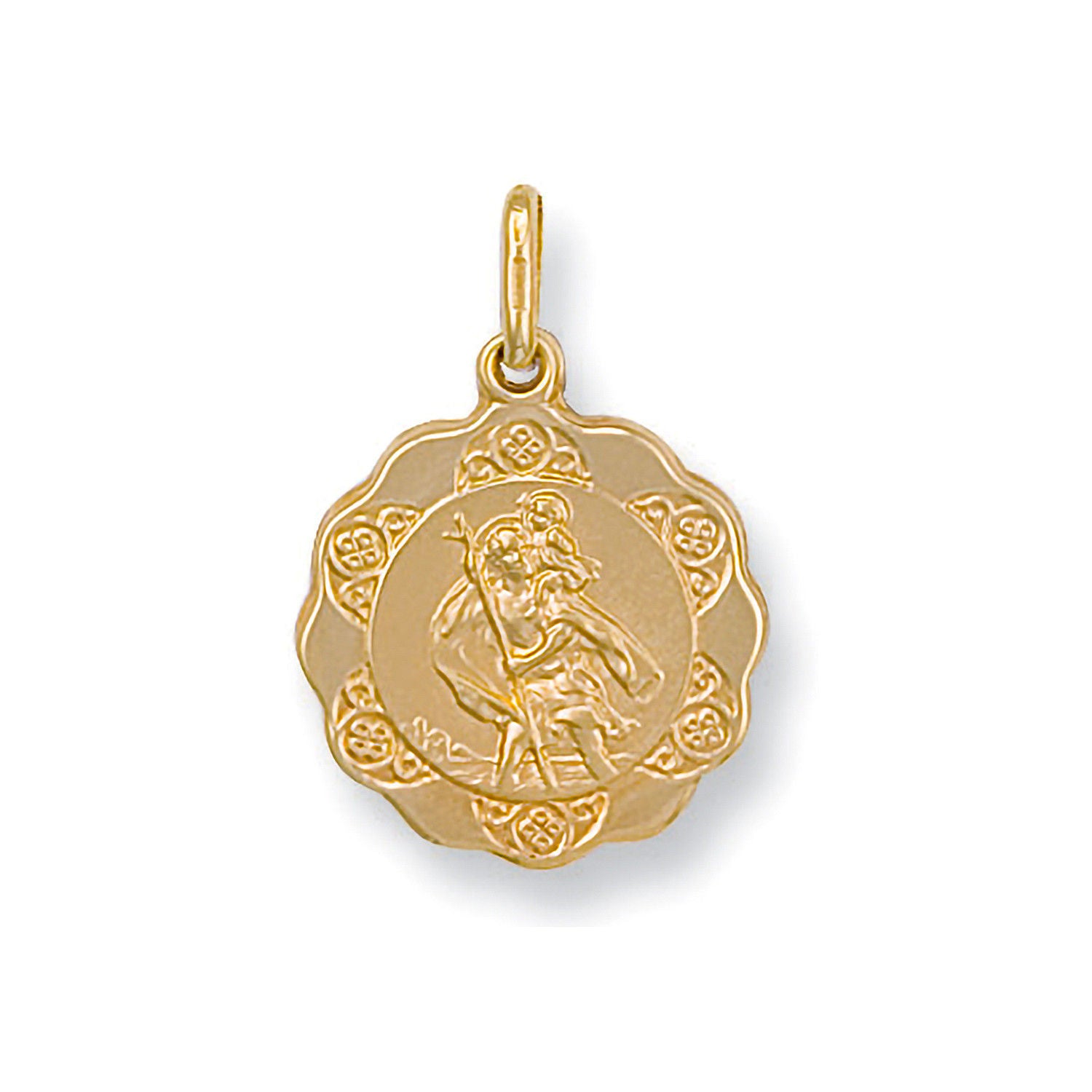 G Light Weight St Christopher Pendant