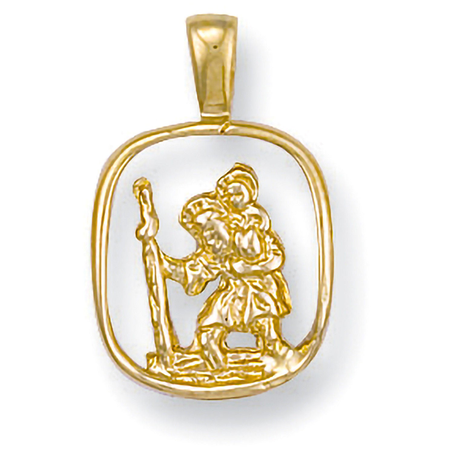 G Cut Out St Christopher Pendant