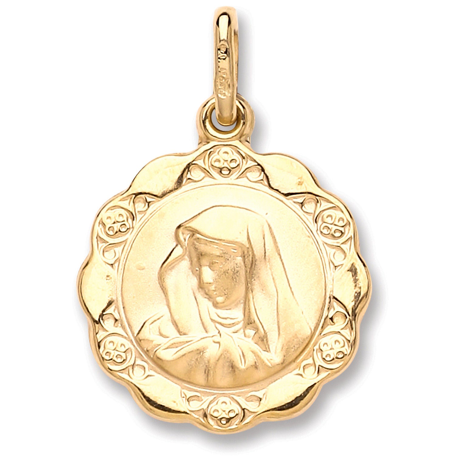 G Hollow Madonna Pendant