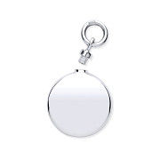 Silver Perfume/Ashes Round Holder Pendant
