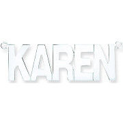 Silver Large Block Style Nameplate with 16"/18"/20" chain