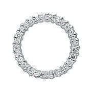 Silver Cubic Zirconia Circle of Life Pendant