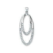 Silver Fancy Drop Pendant