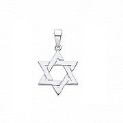 Silver Star of David Pendant