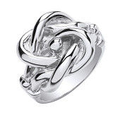 Silver Large Knot Ring