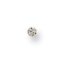 9ct Yellow Gold White Cubic Zirconia Nose 3mm Stud
