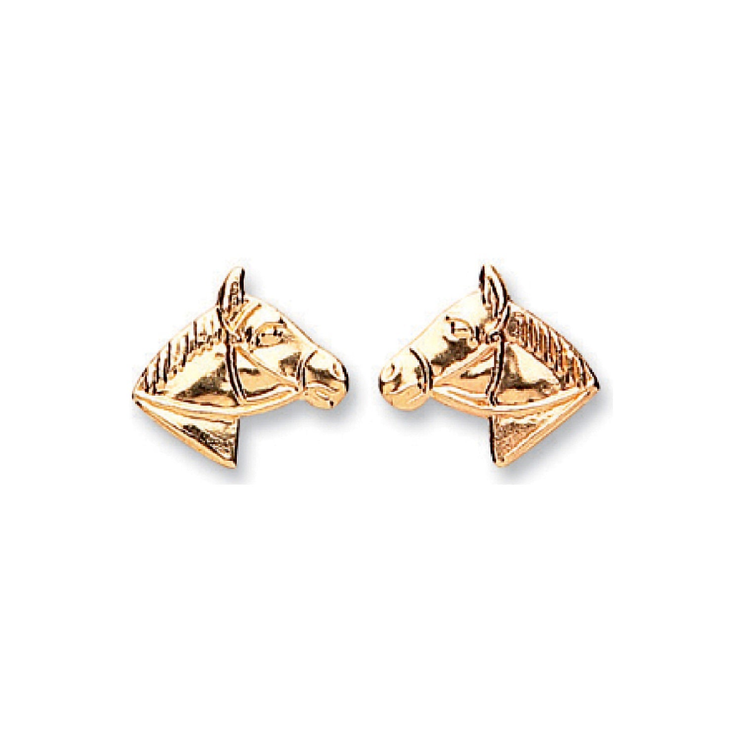 9ct 9ct Yellow Gold Horse Studs