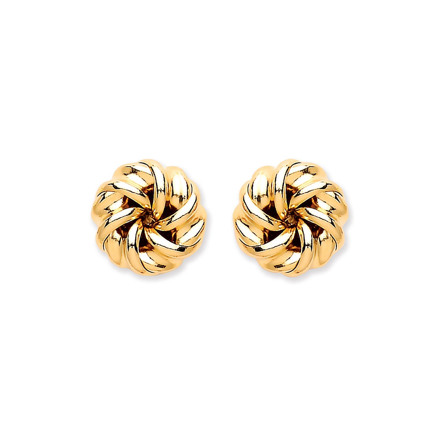 9ct 9ct Yellow Gold Tight Knot Studs