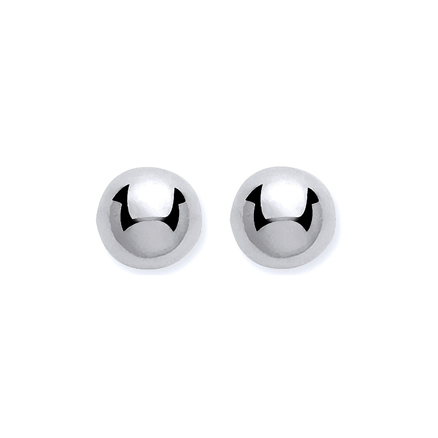 9ct 9ct White Gold 4mm Ball Studs