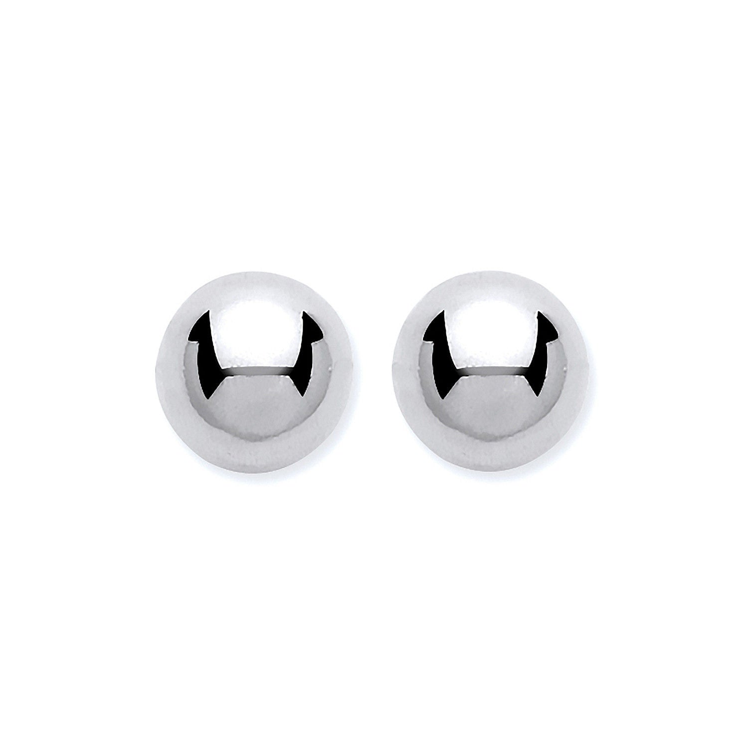 9ct W/G 5mm Ball Studs