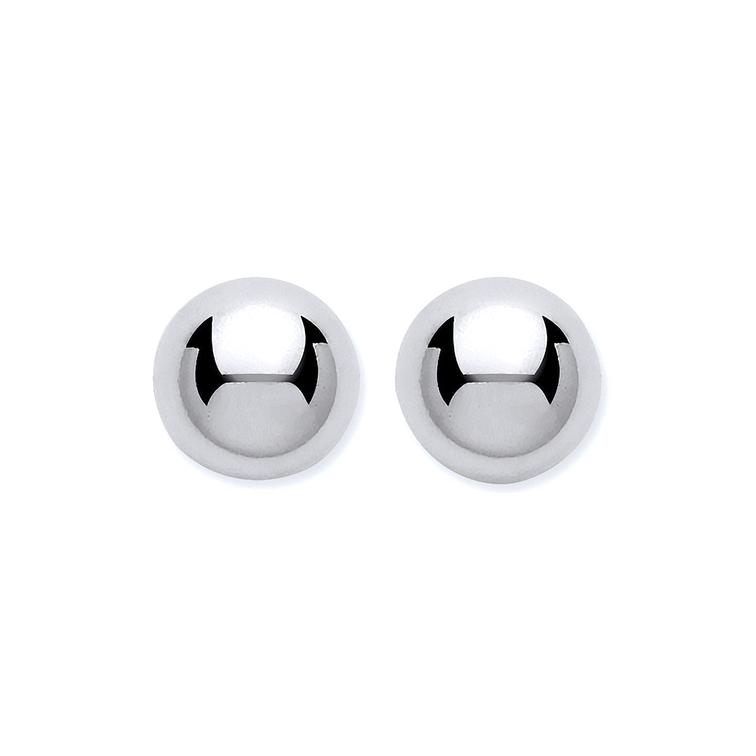 9ct 9ct White Gold 6mm Ball Studs