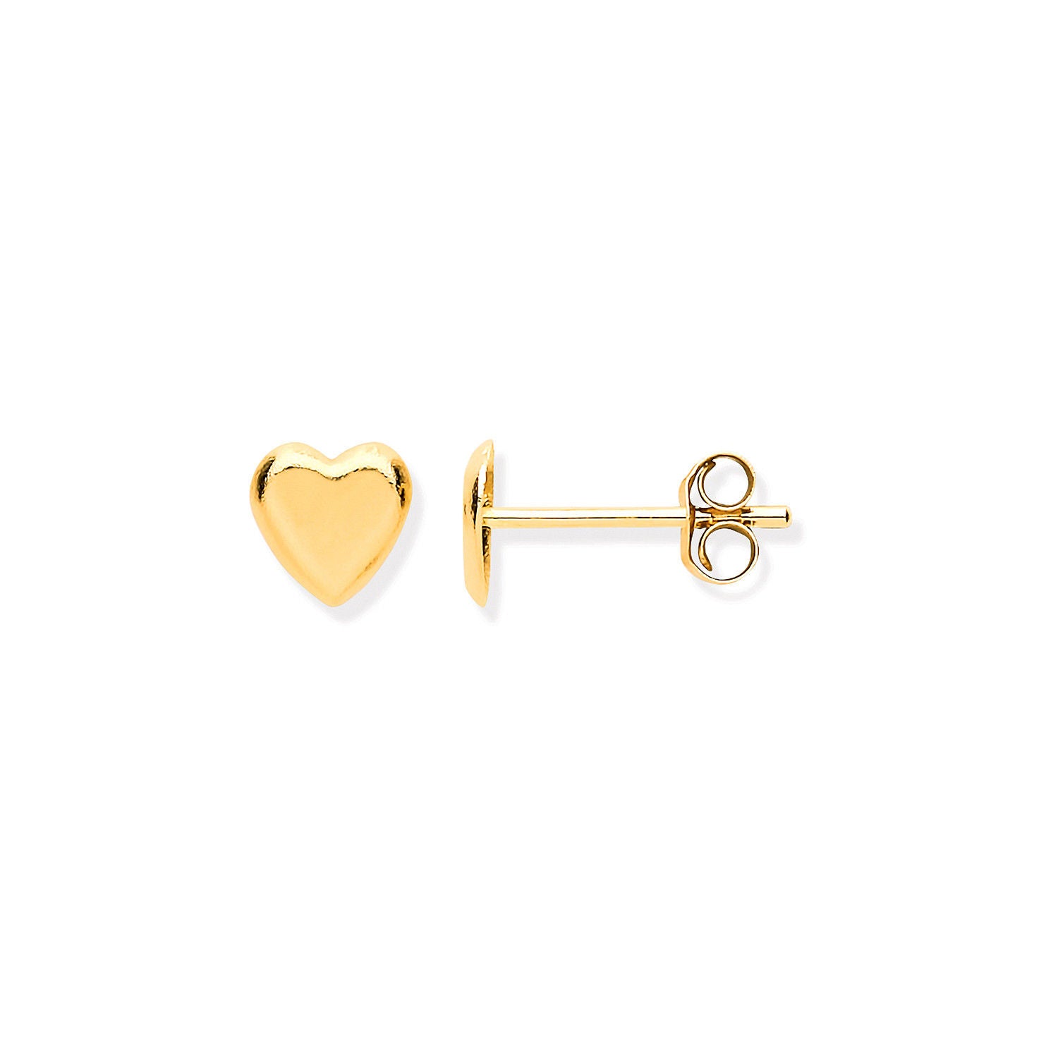 G Tiny Heart Studs