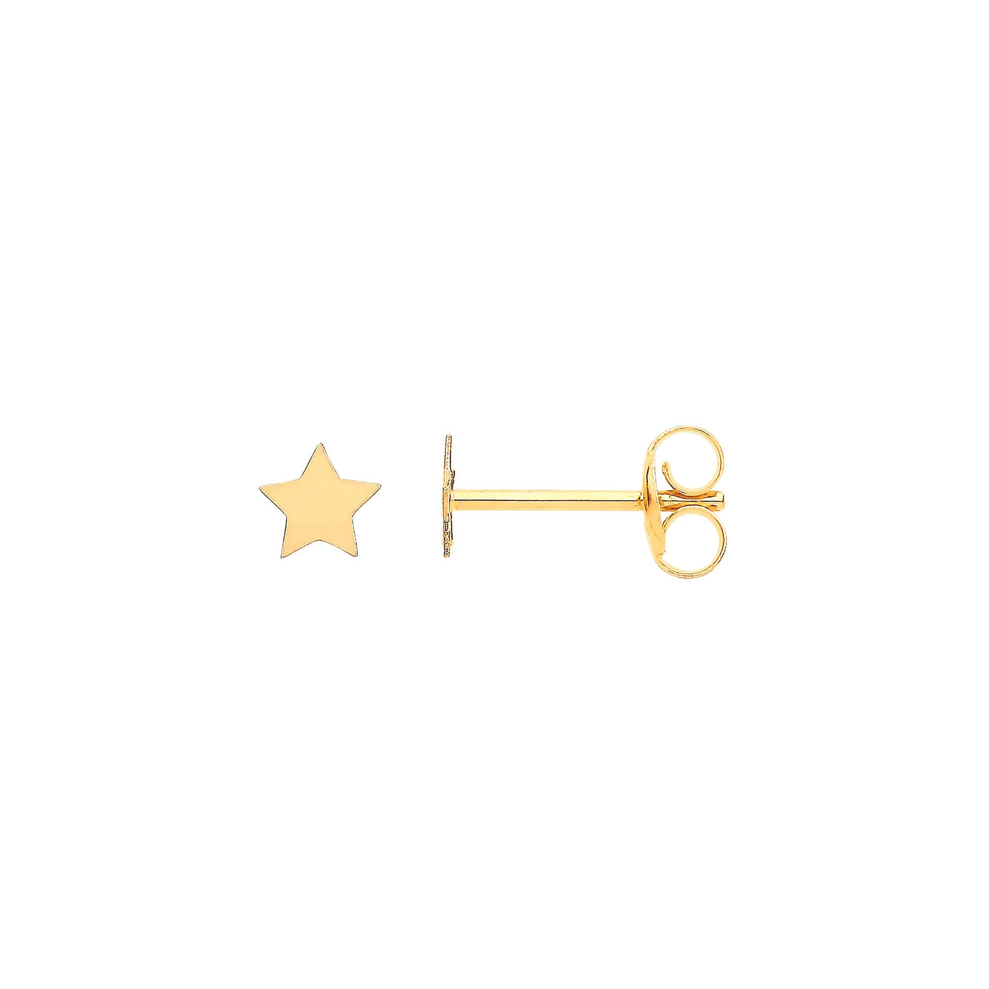 9ct 9ct Yellow Gold Tiny Star Studs