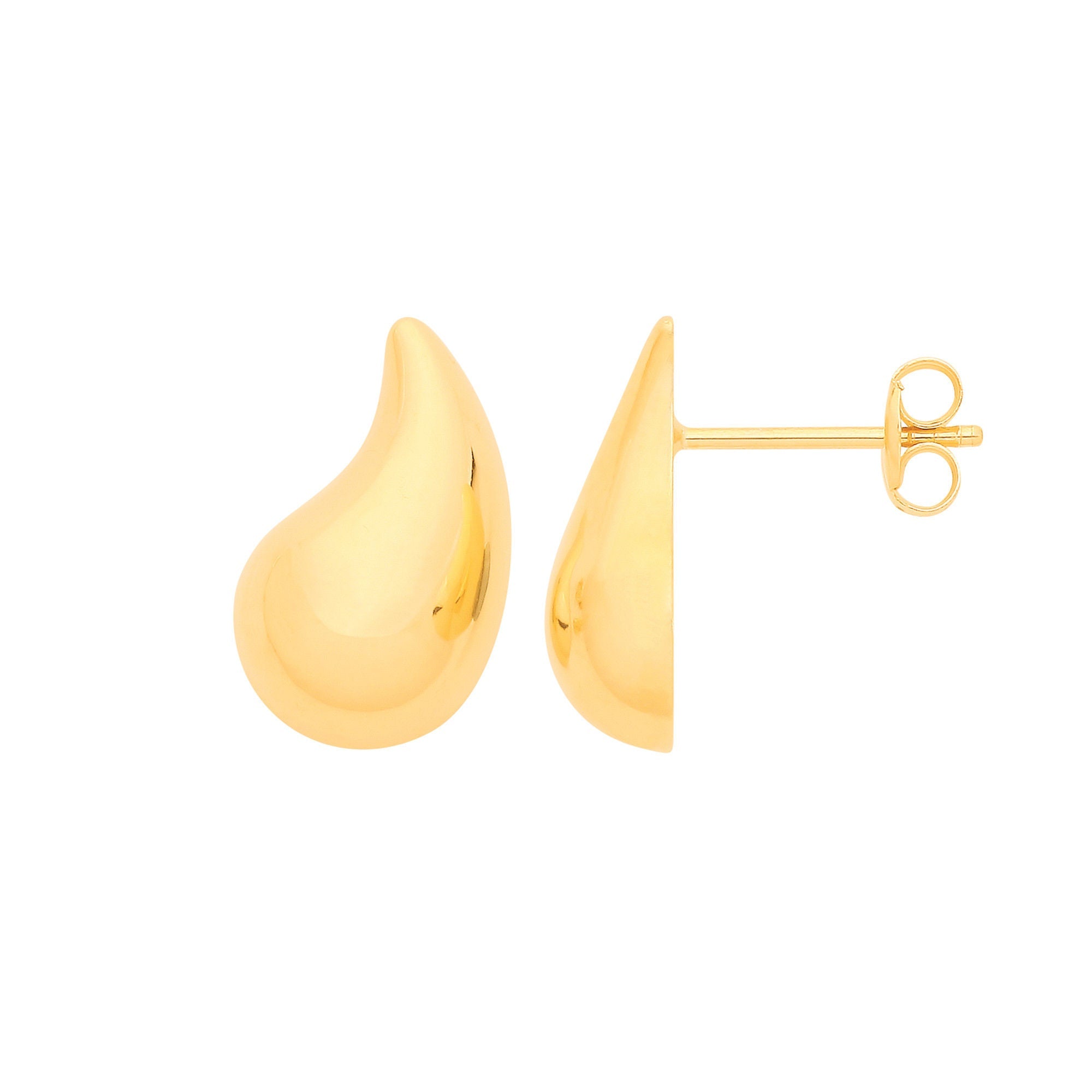 9ct 9ct Yellow Gold Teardrop Stud