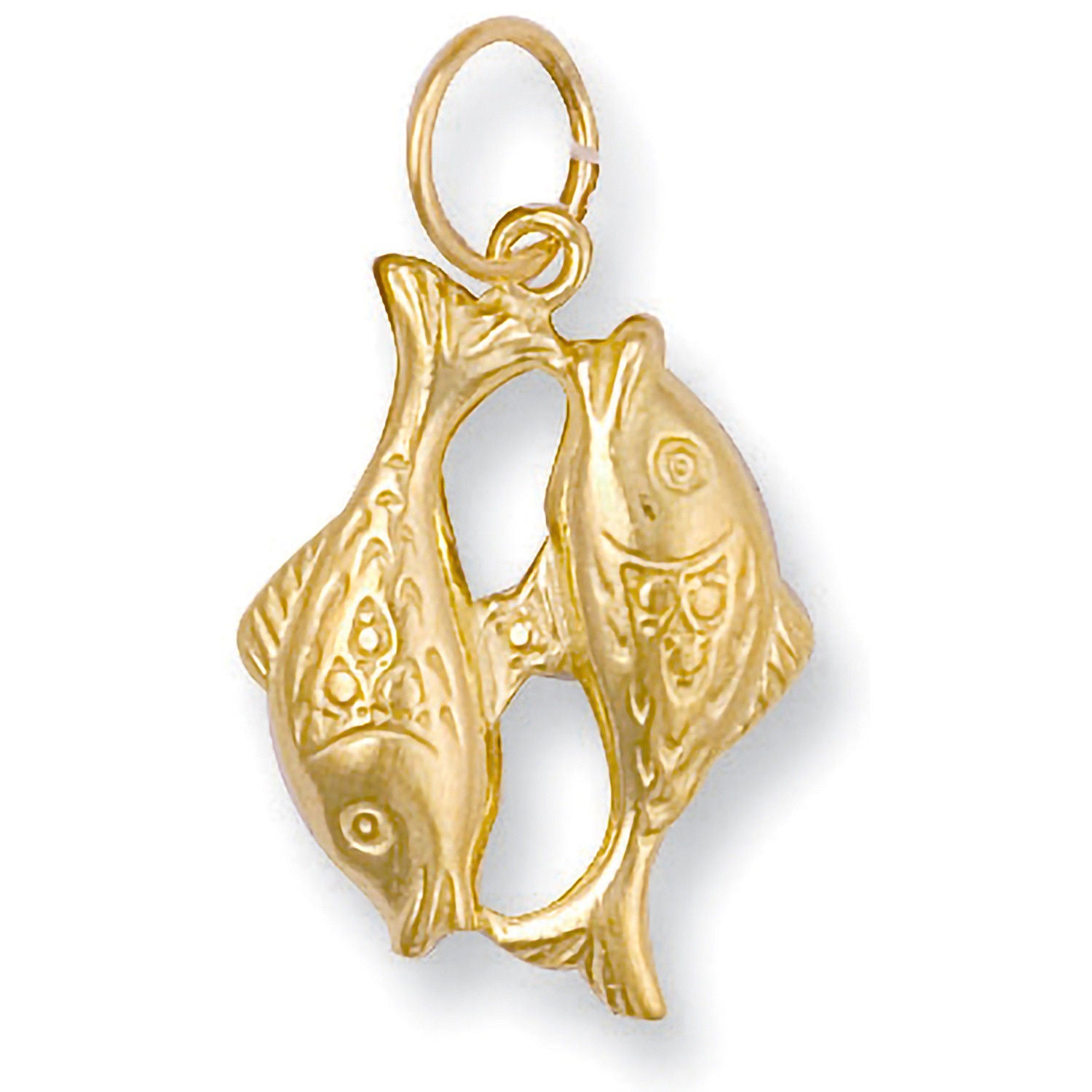 9ct Yellow Gold Pisces Zodiac Pendant