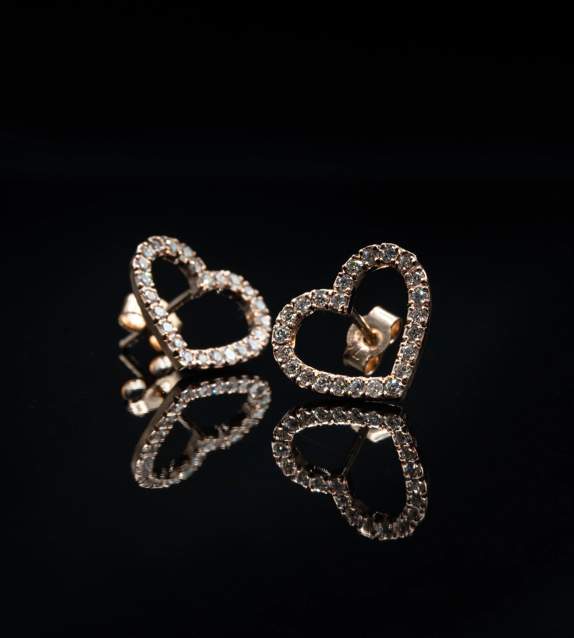 Heart earrings - Precise Jewellers