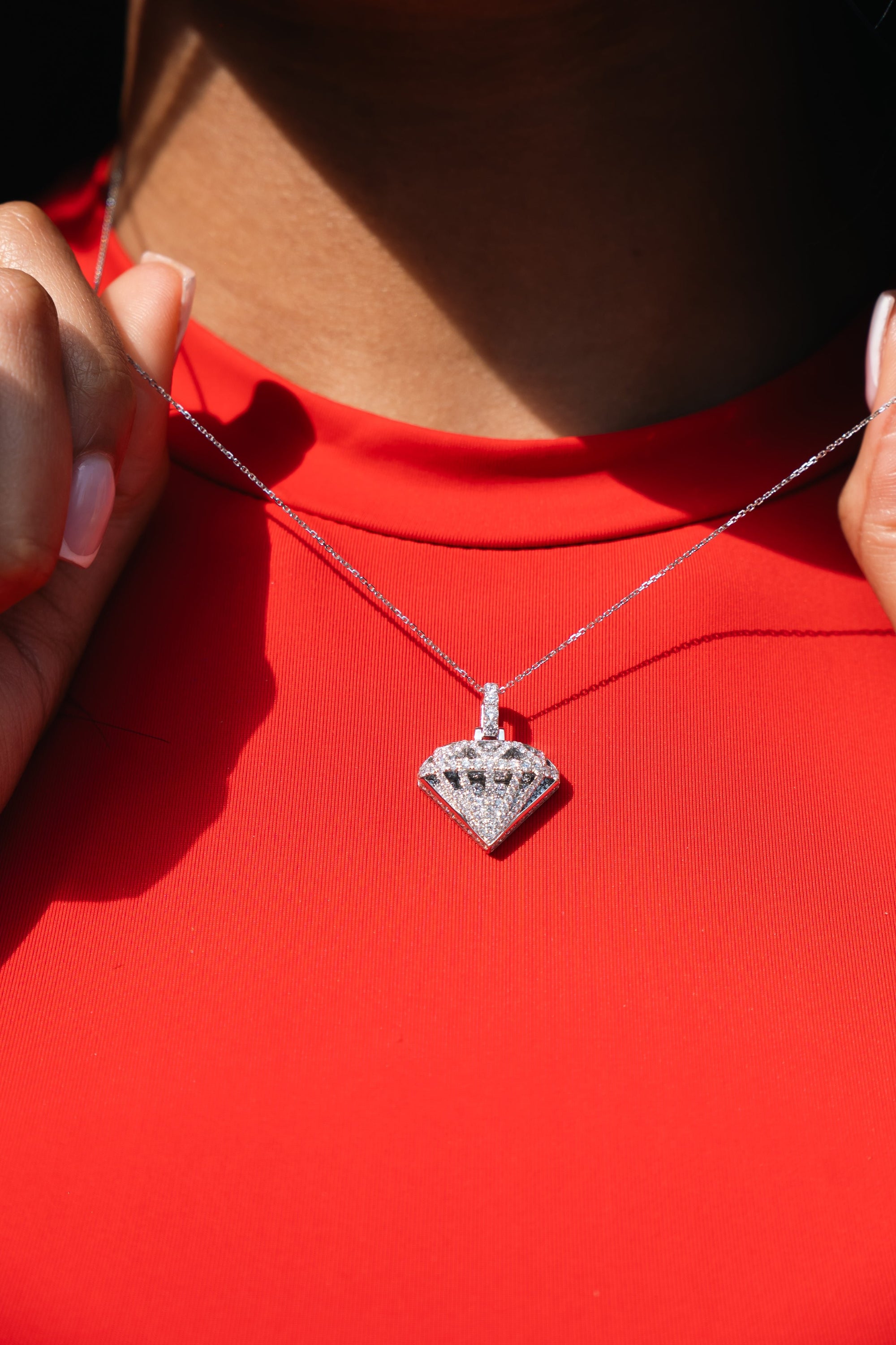 PRECISE DIAMOND PENDANT - WHITE GOLD - Precise Jewellers