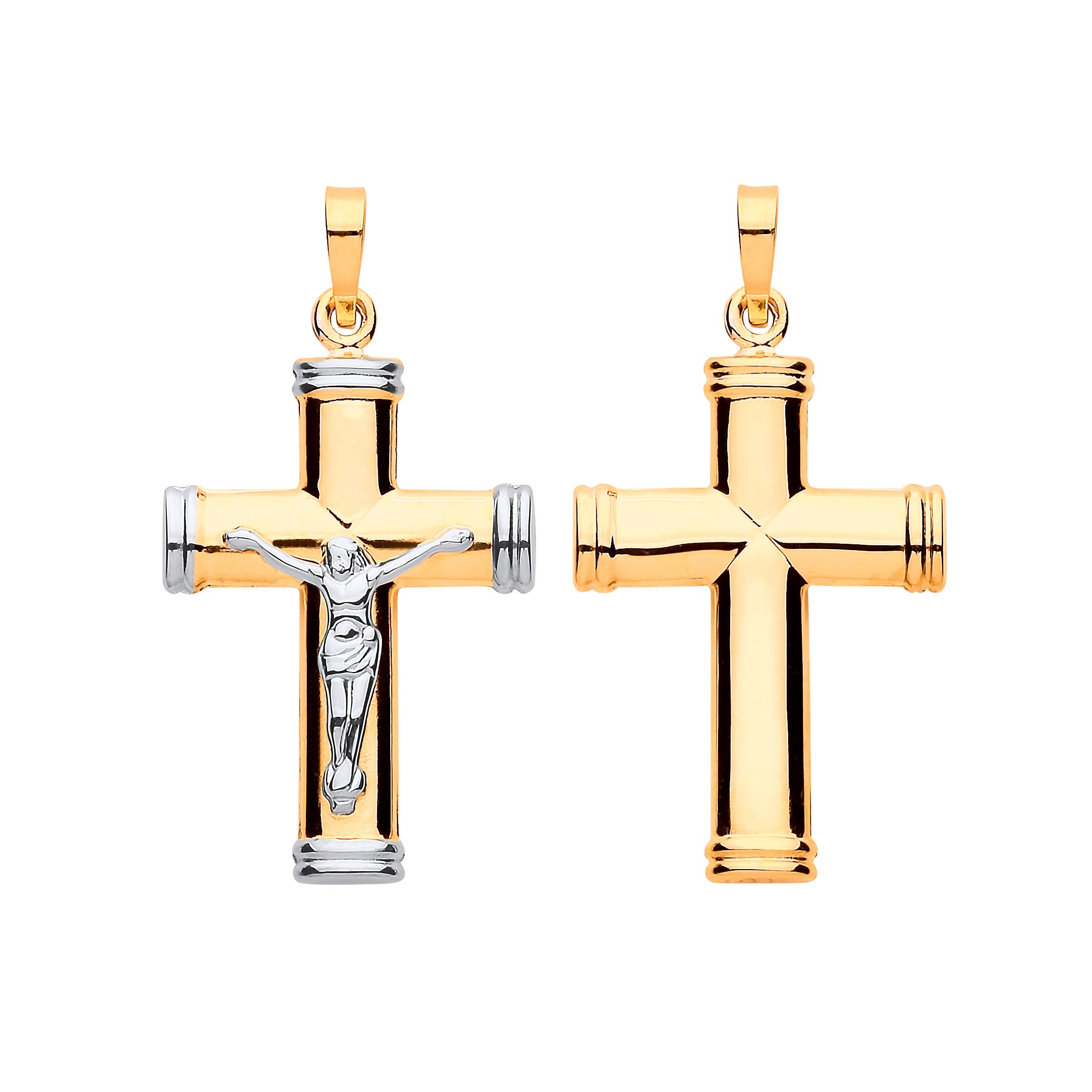G Hollow Tube Crucifix - Precise Jewellers