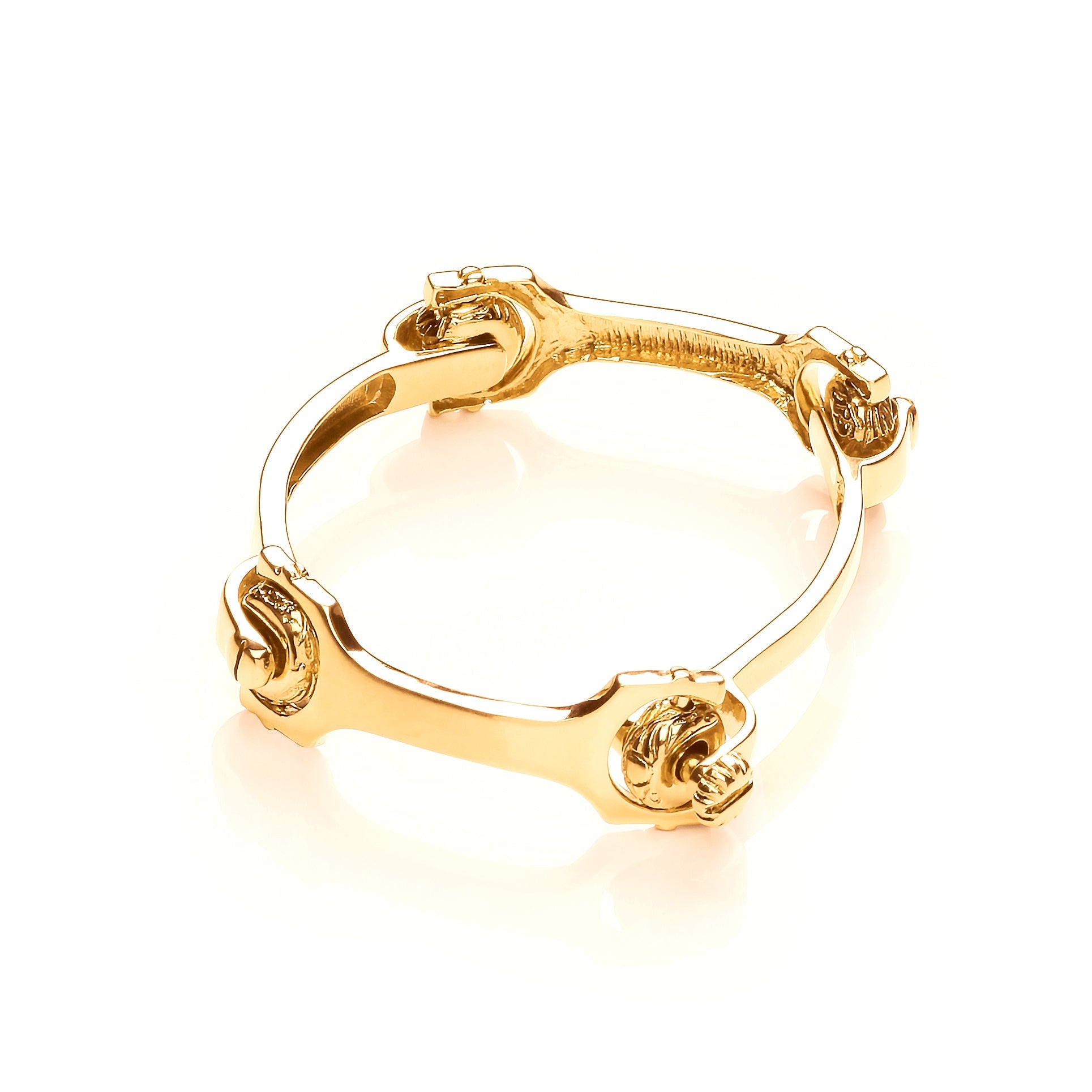 Y/G 4 Piece Bone Baby Bangle - Precise Jewellers