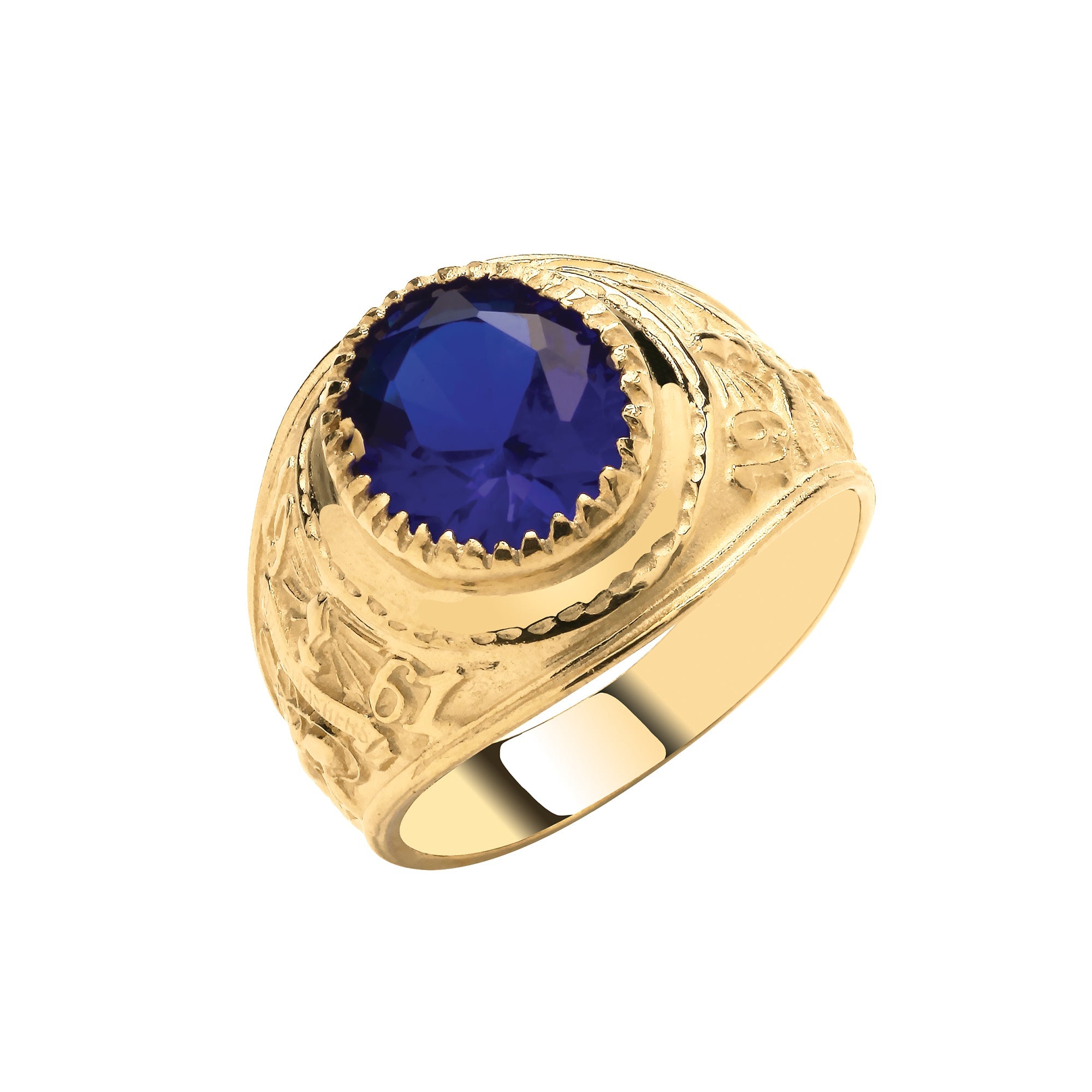 G Blue CZ College Ring - Precise Jewellers