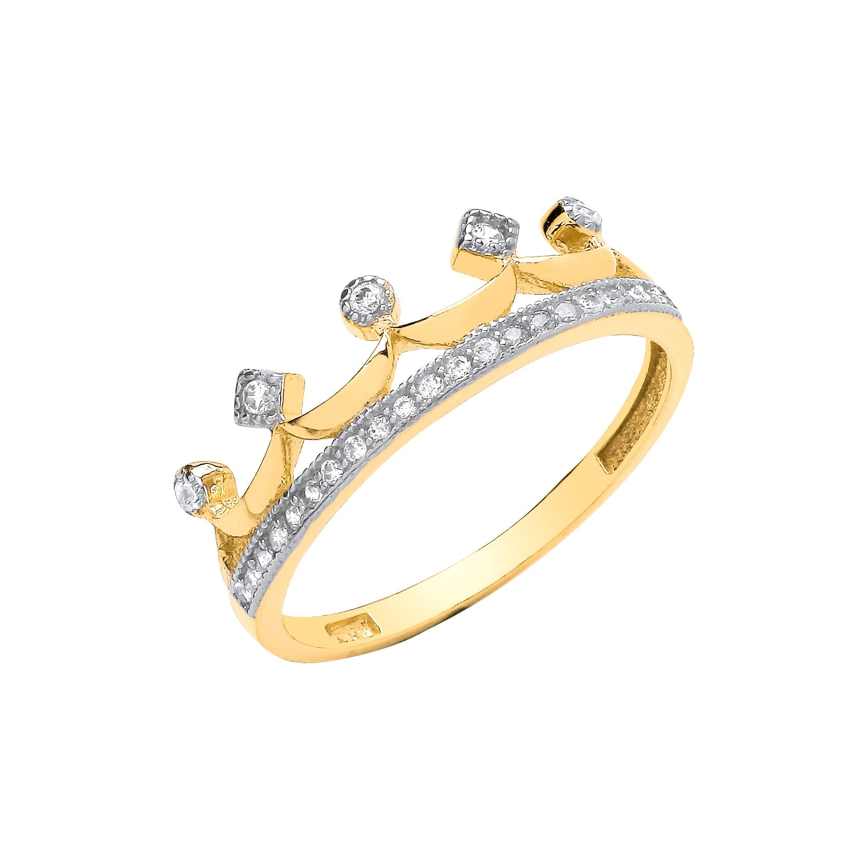 G Crown Cz Ring - Precise Jewellers