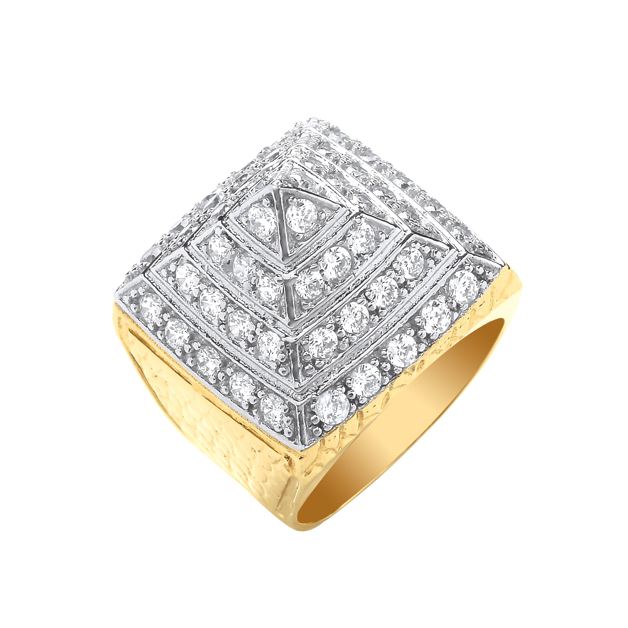G Cz Fancy Link Ring - Precise Jewellers