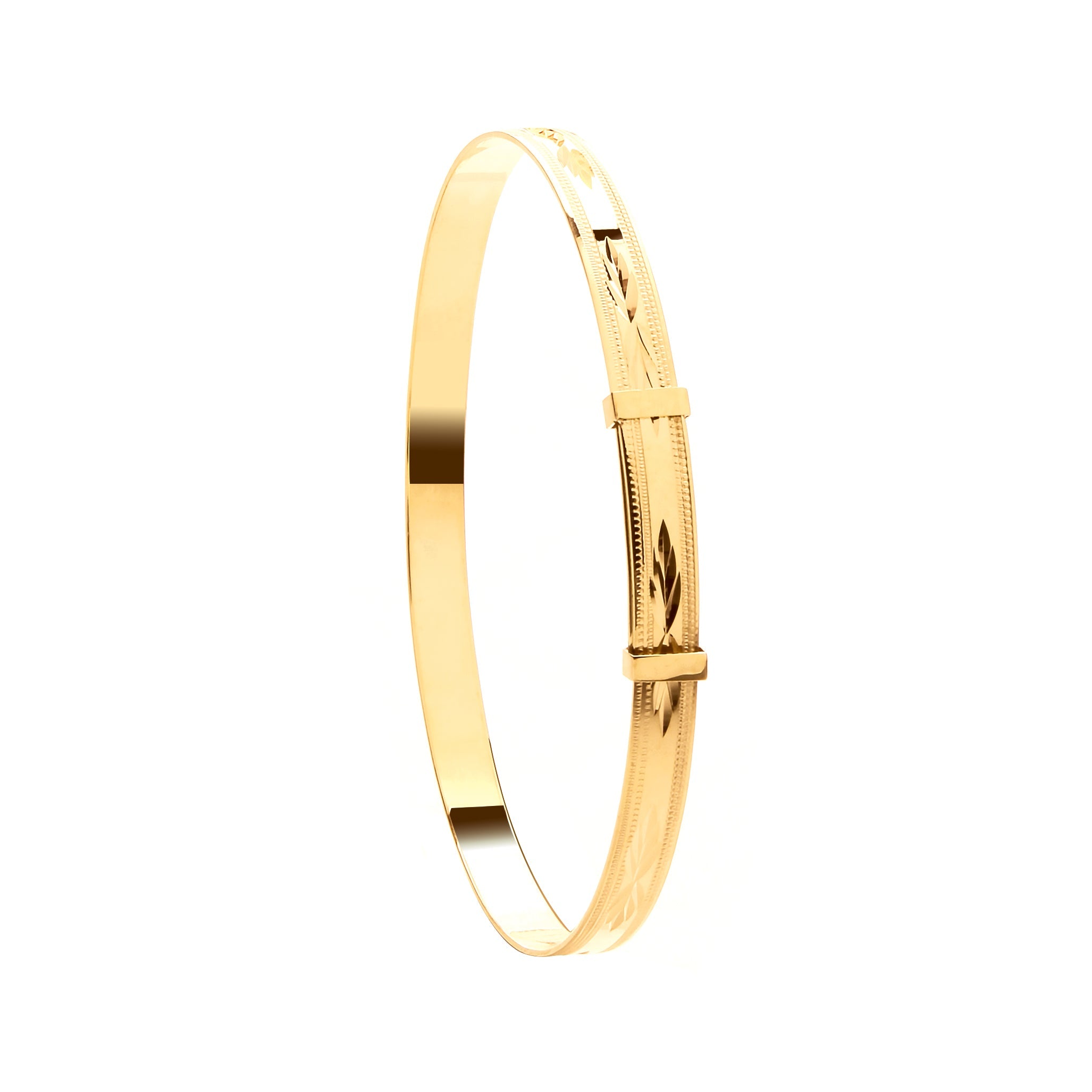 Y/G D/C Expandable Bangle - Precise Jewellers